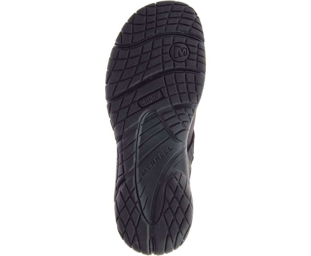 Merrell Barefoot Sko Dame - Encore Slide 4 Læder - Sort - TBF316089